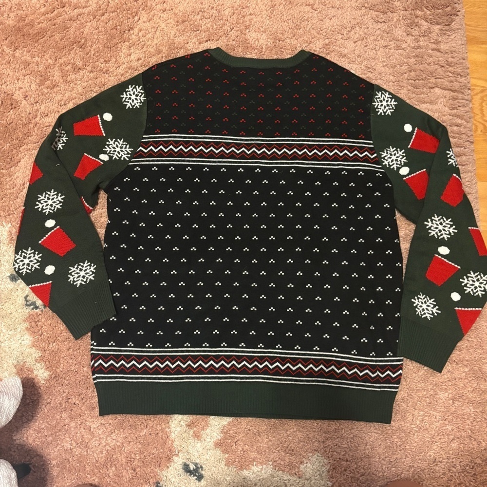 Beer Pong 3D Ugly Christmas Sweater Multicolored Size 2XL Men’s/Womens - Picture 8 of 8
